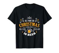 Tutto Quello Che Voglio per Natale è Birra Maglietta