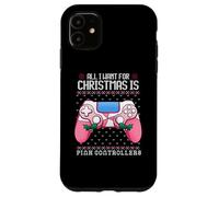 Tutto quello che voglio per Natale è controller rosa Videogioco Ragazza Custodia per iPhone 11