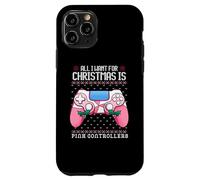 Tutto quello che voglio per Natale è controller rosa Videogioco Ragazza Custodia per iPhone 11 Pro