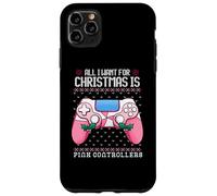 Tutto quello che voglio per Natale è controller rosa Videogioco Ragazza Custodia per iPhone 11 Pro Max