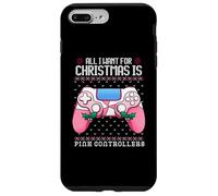 Tutto quello che voglio per Natale è controller rosa Videogioco Ragazza Custodia per iPhone 7 Plus/8 Plus