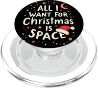 Tutto quello che voglio per Natale è lo spazio - Atmosfera introversa PopSockets PopGrip per MagSafe