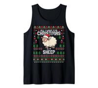 Tutto Quello Che Voglio per Natale è Un Brutto Maglione Natalizio Sheeps Canotta