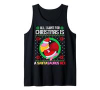 Tutto Quello Che Voglio per Natale è Un Brutto Maglione Santasaurus Rex Canotta