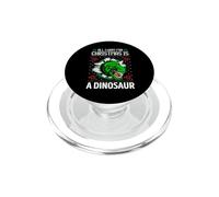 Tutto quello che voglio per Natale è un dinosauro Xmas Fun T Rex Bite PopSockets PopGrip per MagSafe
