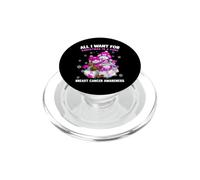 Tutto quello che voglio per Natale è una cura consapevolezza del cancro al seno PopSockets PopGrip per MagSafe