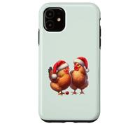 TUTTO QUELLO CHE VOGLIO PER NATALE SONO I POLLI - Funny Chicks Meme Custodia per iPhone 11