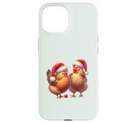 TUTTO QUELLO CHE VOGLIO PER NATALE SONO I POLLI - Funny Chicks Meme Custodia per iPhone 15