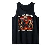 Tutto Quello Che Voglio Sono Coccole Tutto Quello Che ottengo è Struggles Hard Skeleton Canotta