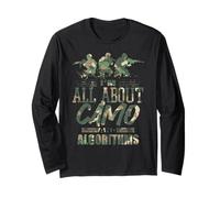 Tutto su Camo & Algoritmi Umorismo Patriottico Camo Tech Maglia a Manica