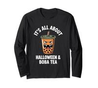 Tutto su Halloween & Bubble Milk Tea Halloween Boba Tea Maglia a Manica