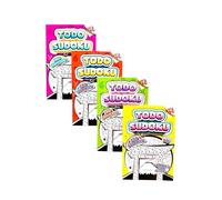 Tutto Sudokus Pack Di 4 Libri Spagnolo In Bianco E Nero per Adulti E Anziani Anche con Lettere