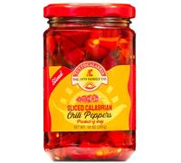 TuttoCalabria, Peperoncini a Rondelle, 285 gr, Piccantezza leggera e senza semi, Taglio preciso artigianale, Gusto autentico calabrese, Ideali per topping su pizza, panini, antipasti e insalate