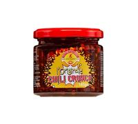 TuttoCalabria, Peperoncini Croccanti piccanti 185 gr, Chili Crunch affumicati al forno, Ricetta naturale senza conservanti, Ideale per burger, pasta, verdure e salse creative