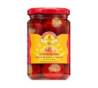 TuttoCalabria, Peperoncini ripieni con Tonno 285 gr, Specialità artigianale, Gusto piccante e sapido, Antipasto gourmet, Ideale per aperitivi, buffet e occasioni speciali