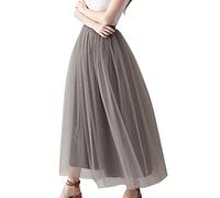 Tutù da donna, tutù da donna, 50 pezzi, per cosplay, in tulle, a linee, a vita alta, per carnevale, costume da sottogonna, arcobaleno, ballo, da sera, per feste, costume da carnevale, tutù retrò