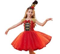 Tutù da ragazza con per fascia per capelli | Vestito da per ragazze, vestito da tutù da ballo principessa, per bambini 2 ai 12 anni, di ruolo