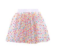 Tutu Danza Classica Bambina, Le ragazze del bambino vestono la moda con stampe a, vestito da principessa, vestito casual, tutu, gonna a rete (White, 2-3 Years)