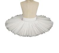Tutù di danza classica professionale, costume da del Lago dei Cigni Bianco, tutù pancake a metà piatto for donne, for adulti e bambini, gonna Per adulti(Adult S)