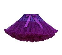 Tutu Donna Gonna Tulle Corta tutù per Danza Ballerina Gonne in Tulle Vaporosa Corte Gonnellina di Tulle Carnevale Sottogonna Rockabilly per Abito da Sposa Festa Costume Principessa Puffy Viola