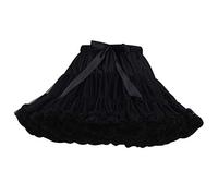 Tutu Donna Gonna Tulle Corta tutù per Danza Ballerina Gonne in Tulle Vaporosa Corte Gonnellina di Tulle Carnevale Sottogonna Rockabilly per Abito da Sposa Festa Costume Principessa Puffy Nero