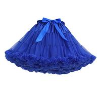 Tutu Donna Gonna Tulle Corta tutù per Danza Ballerina Gonne in Tulle Vaporosa Corte Gonnellina di Tulle Carnevale Sottogonna Rockabilly per Abito da Sposa Festa Costume Principessa Puffy Zaffiro