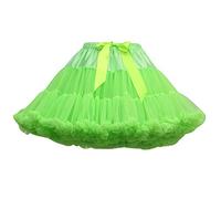Tutu Donna Gonna Tulle Corta tutù per Danza Ballerina Gonne in Tulle Vaporosa Corte Gonnellina di Tulle Carnevale Sottogonna Rockabilly per Abito da Sposa Festa Costume Principessa Puffy Verde