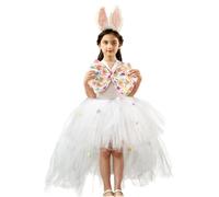 Tutù pasquale per ragazze - Uova di Pasqua / Set ragazze vestito con capelli coniglietto, vestiti per bambine per bambini età 2-11 anni bambini festa festa Prom abiti Pasqua Bunny tutù gonna