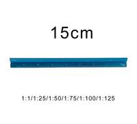 TUTU Righello Scala Triangolare 15cm Alluminio 1:20-1:600 Colorato Disegno