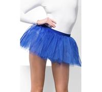 Tutu Sottogonna Donne Anni 80 Neon Blu Gonna Puffo Accessorio Costume