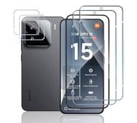 TUTUO per Xiaomi 15 5G Vetro Temperato, [2+2 pezzi] Pellicola Protettiva + Fotocamera Pellicola, Durezza 9H HD Protection, Anti-Graffio, Bordo Senza Bolle Protezione Schermo
