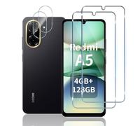 TUTUO per Xiaomi Redmi A5 4G Vetro Temperato, [2+2 pezzi] Pellicola Protettiva + Fotocamera Pellicola, Durezza 9H HD Protection, Anti-Graffio, Bordo Senza Bolle Schermo Pellicola
