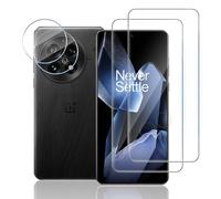 TUTUO Vetro Temperato per Oneplus 13 5G, [2+2 pezzi] 3D Pellicola Protettiva + Fotocamera Pellicola, Anti-Graffio, Durezza 9H 3D HD Bordo Senza Bolle Schermo Pellicola