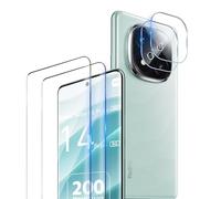 TUTUO Vetro Temperato per Xiaomi Redmi Note 14 Pro Plus 5G, [2+2 pezzi] 3D Pellicola Protettiva + Fotocamera Pellicola, Anti-Graffio, No-Bubble [Durezza 9H] 3D HD Pellicola Protection