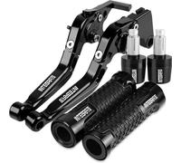 TUTUT Universale Moto Leve Freno Frizione Maniglia Manopole End per Hon&da Integra 750 Integra 750/DCT 2014-2020 2019 2018 2017 2016(Black 1)