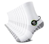 TUUHAW Calze Spugna Uomo 43-46 Bianche Calzini Sportivi Uomo (12 Paia) Calze Running Ciclismo Trekking Palestra Ciclismo Calze Tennis Padel Golf Pallavolo Basket