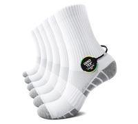 TUUHAW Calzini Uomo Bianchi Calzini Tennis Uomo Spugna Cotone Calze Uomo Invernali Lunghi Calzini Sportivi Uomo 47-50, Bianco