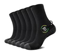 TUUHAW Calze Uomo Calzini Spugna Uomo Calzini Sportivi Uomo Invernali Calzini Lunghe Calze Running Trekking Ciclismo 39-42, Nero
