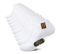 TUUHAW Calzini Uomo Donna Corti Sportive Calzetti Corte Calze Running Uomo Traspirante Unisex 10 Paia Bianco,39-42