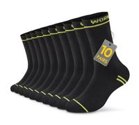 TUUHAW Calze Uomo Lavoro Calze Antiscivolo Uomo Invernali 10 Paia Calzini Termici Uomo Calzini Uomo Cotone Calze Running Uomo Calze Tennis Uomo Calze Trekking Calzini Sportivi Uomo Work Socks