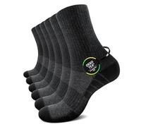 TUUHAW Sportive Calze Uomo Lunghe Calzini Spugna Uomo Invernali Calzini Ciclismo Uomo Running Calze Tennis 43-46, Grigio
