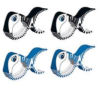 tuuli Accessories Summer Clips Mollette Spiaggia Asciugamano Sdraio Bagno Bucato Passeggino Accessori (2X Nero + 2X Blu)