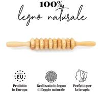 TUULI - Massaggiatore Cellulite In Legno - Rullo Per Il Corpo Per Il Massaggio Linfodrenante In Maderoterapia