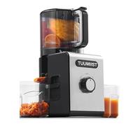 TUUMIIST Estrattore Frutta e Verdura XXL 165 mm, 3L Bocca Extra-Larga con Contenitore, Slow Juicer a Freddo, 99% Nutrienti Preservati, Senza BPA, Facile da Smontare e Pulire