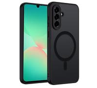 TUUTPU Cover Magnetica per Samsung Galaxy A26 5G, Custodia Traslucida Opaca Posteriore Hard PC con Bumper Silicone TPU Ultra Sottile Antiurto Protettiva Caso, Nero