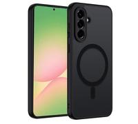 TUUTPU Cover Magnetica per Samsung Galaxy A56 5G, Custodia Traslucida Opaca Posteriore Hard PC con Bumper Silicone TPU Ultra Sottile Antiurto Protettiva Caso, Nero