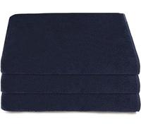 Tuva Home 3x Set Di Asciugamani Asciugamano In Cotone 90x180cm Wellness Spa Asciugamano Da Sauna Telo Da Bagno 100% Cotone Telo Da Massaggio Da Sdraio Asciugamano Da Spiaggia (Azul Marino)