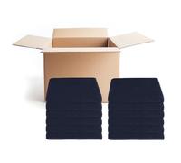 Tuva Home 3x Set Di Asciugamani Asciugamano In Cotone 90x180cm Wellness Spa Asciugamano Da Sauna Telo Da Bagno 100% Cotone Telo Da Massaggio Asciugamano Da Sdraio Asciugamano Da Spiaggia (Navy)