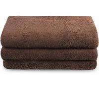 Tuva Home 3x Set Di Asciugamani Asciugamano In Cotone 90x180cm Wellness Spa Asciugamano Da Sauna Telo Da Bagno 100% Cotone Telo Da Massaggio Telo Da Sdraio Telo Mare (Marrone)