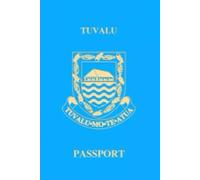 Tuvalu Passport Replica Cover Lined Softcover 6'' x 9'' Notebook / Journal 120 pages